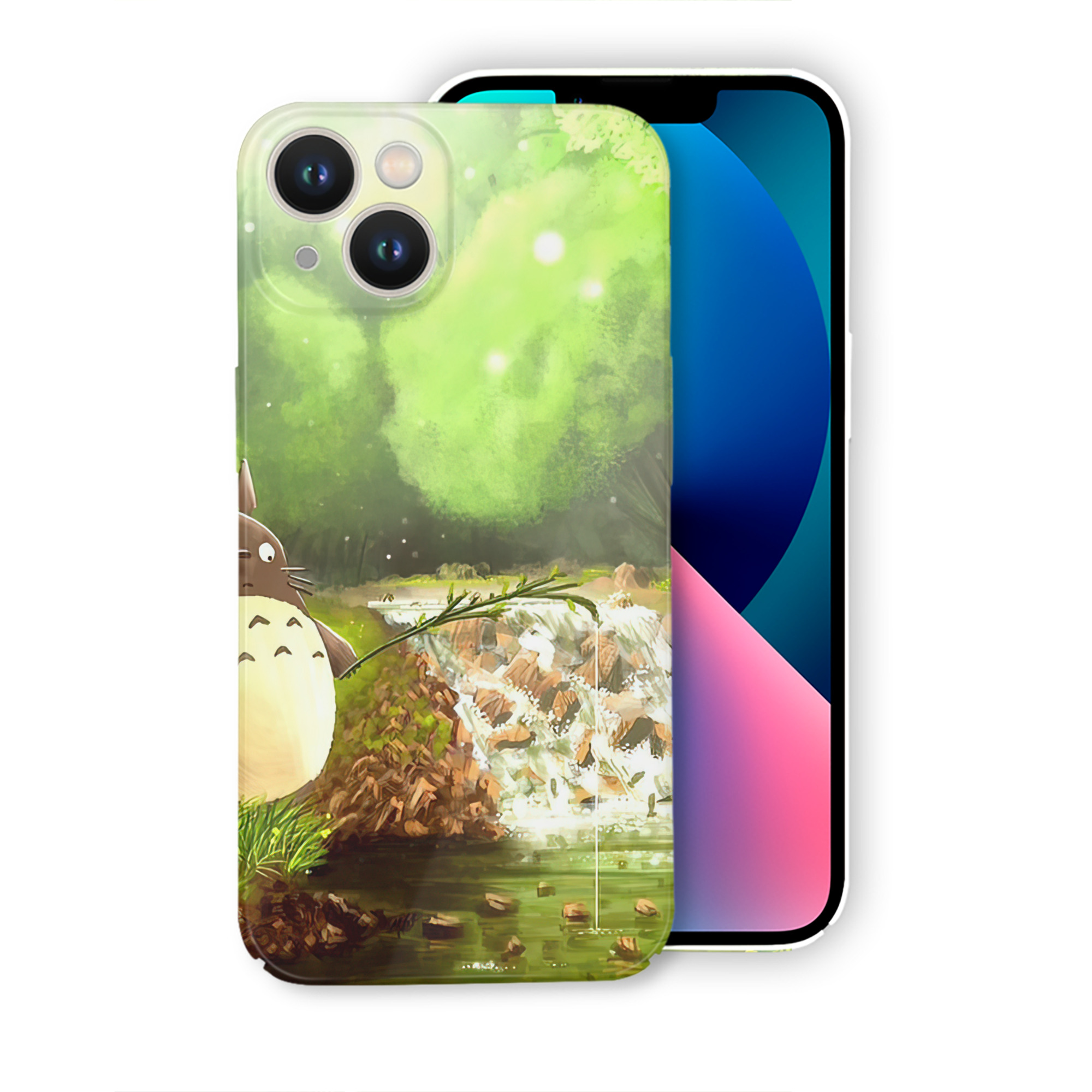 （画像用） となりのトトロ 草壁メイ 草壁サツキ My Neighbor Totoro Satsuki Kusakabe Mei Kusakabe 【iPhone 14シリーズ対応】ハードケース